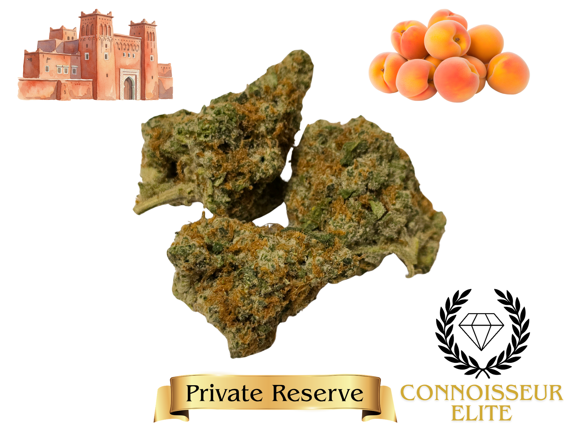 Moroccan Peaches- Elite Tier- THCa- Sativa*LOW STOCK* / 1 Gram